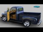 '50 FORD PickUp donkerblauw