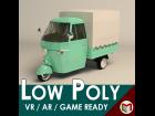 Low Poly Three Wheeled Truck 02