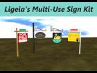 Ligeia's Multi-Use Sign Kit