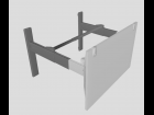 Table office model 3D obj