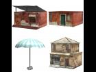 Shanty Town Buildings 2: Set 5 (for Poser)