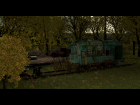 Abandoned Train Scene