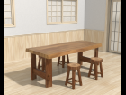 Natural Wooden Table Set