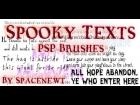 Creepy Quotes PSP Brushes 01