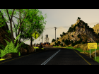 Road Through Forest / Mountains Scene