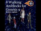 Walking Aniblocks for Genesis 9