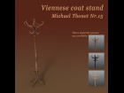 Viennese coat stand