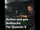 21 Action and Gun Aniblocks for Genesis 8/8.1