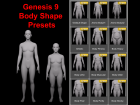 Genesis 9 Body Shape Presets