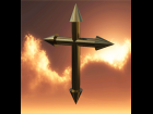 pointed cross