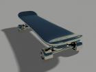 Silver skateboard