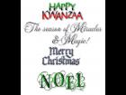 Christmas & Holiday 3D Text PNG Format.