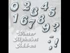 Winter Alphabet add-on - numbers and signs