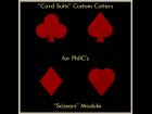 Card Suits Custom Cutters for PhilC's Scissors