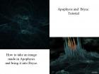 Apophysis and Bryce Tutorial