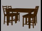 Table and Chairs for 3d Max, 3DS and OBJ