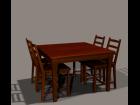 Table and Chairs for Poser 6