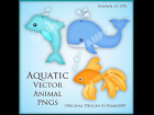 Aquatic Vector Animals