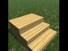 Basic Wide 3 Step Deck Stairs