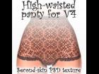 High-waisted panty for V4