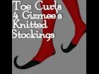 Toe curls for Gizmee's Knitted Stockings