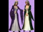 Imperial purple medieval Queen dress for PoTS