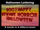 Halloween Lettering