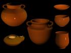 Biblical houses - lamp and cooking pots