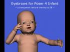 Eyebrows for Poser 4 Infant