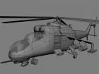 Mi-24 Hind Soviet Gunship Low Poly model