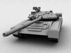 T-80 Soviet Main Battle Tanl Low Poly Model