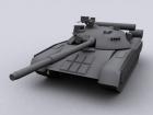 T-80U soviet MBT low poly model