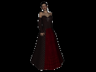 Gothic Bride Black and Red Texture