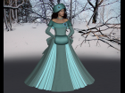 Teal Texture for Snow Bride