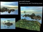 Peaceful Islands - ground prop and 3 backdrops