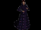 Queens Court-V3MFD-Royal Purple Velvet Brocade