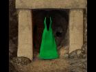 Greens for Evil Innocences Low Cut Dress
