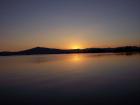 sunset on Klamath lake