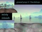 misty islands-ground prop and 3 backdrops