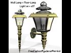 Wall lamp and floor lamp for Poser