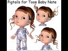 Free Pigtails for Toon Baby Nate
