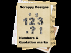 Zebra Numbers & Quotation Marks