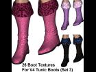 26 Boot Textures For Victoria 4 Tunic Boots