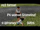 p4 woman stomping animated pose