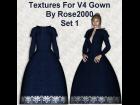 Texture Set 1 For Rose2000s V4 Gown