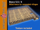 Wood fence for suspended villages