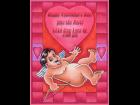 Valentine Heart and Cupid for card or poster