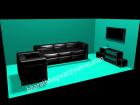 3D Model of Living Room Furniture
