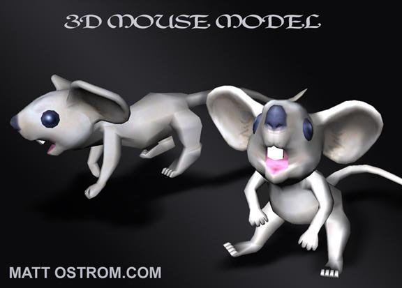 3D MOUSE MODEL OBJ