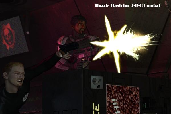 Muzzle flash for 3-d-c- Combat